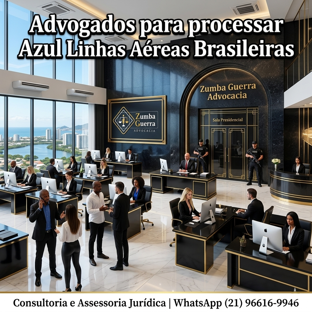 Advogados para processar Azul Linhas Aéreas Brasileiras